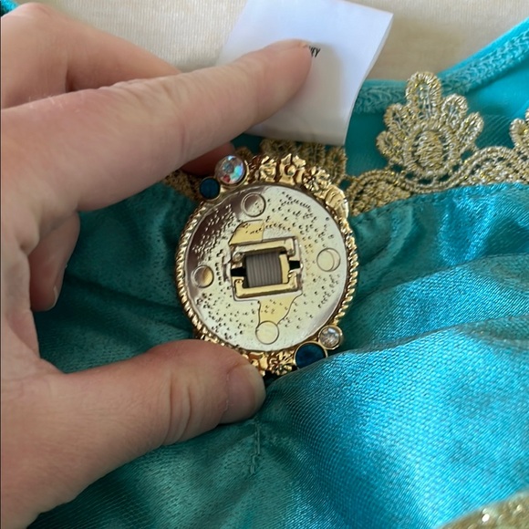 Disney Kids Jasmine Turquoise and Gold Costume Set - Picture 4 of 9